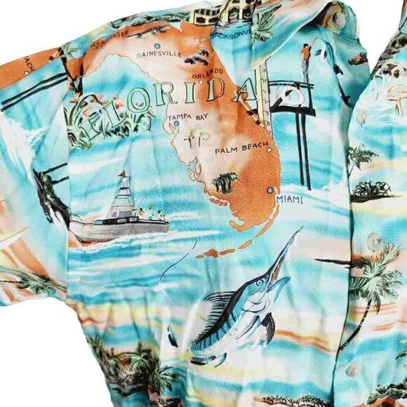Pierre Cardin Florida shirt size small NWT - Picture 2 of 7